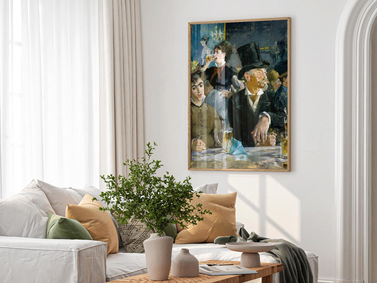 Edouard Manet At the Café Art Print – Impressionist – high quality art print