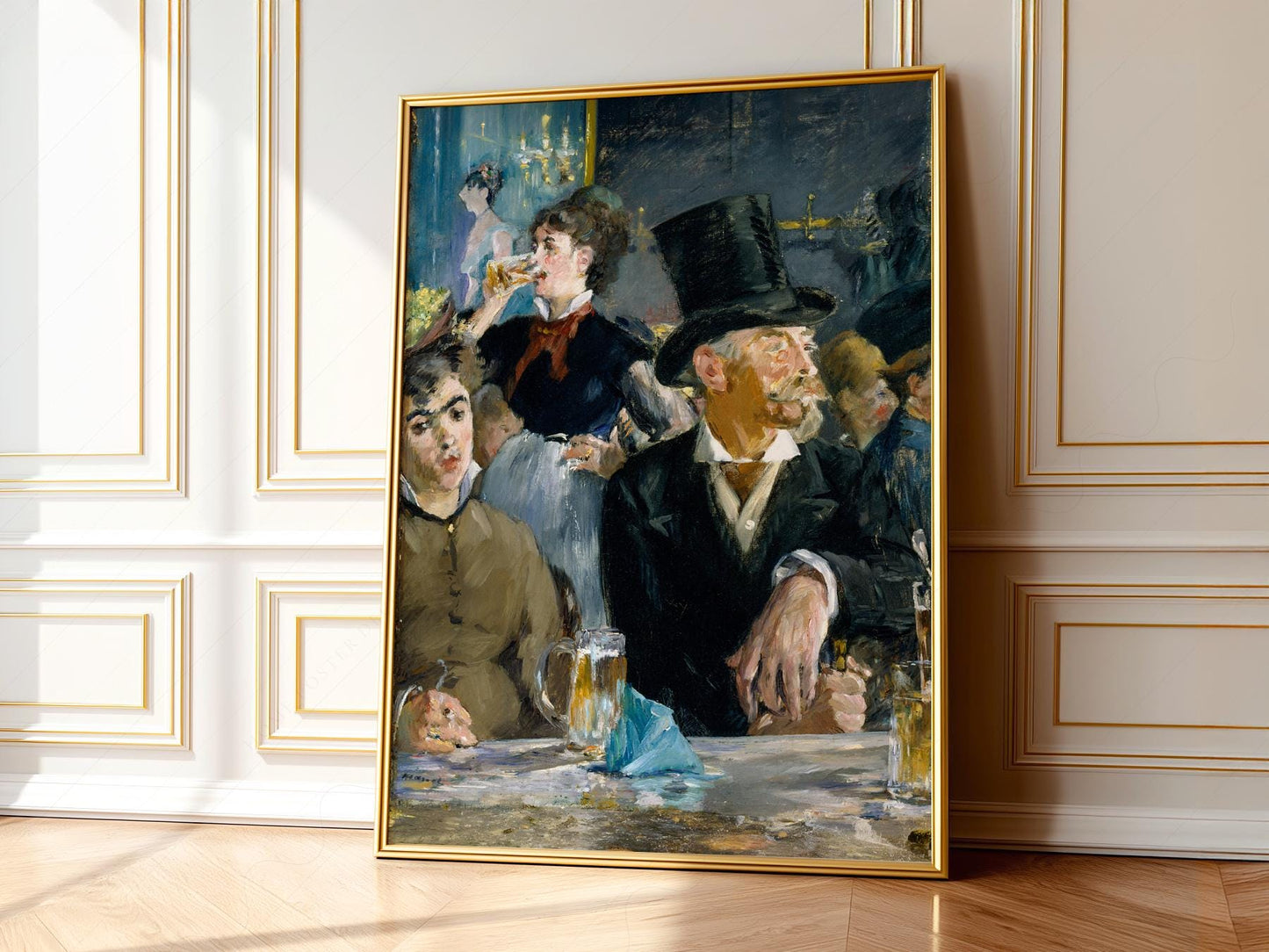 Edouard Manet At the Café Art Print – Impressionist – exhibition poster wall art