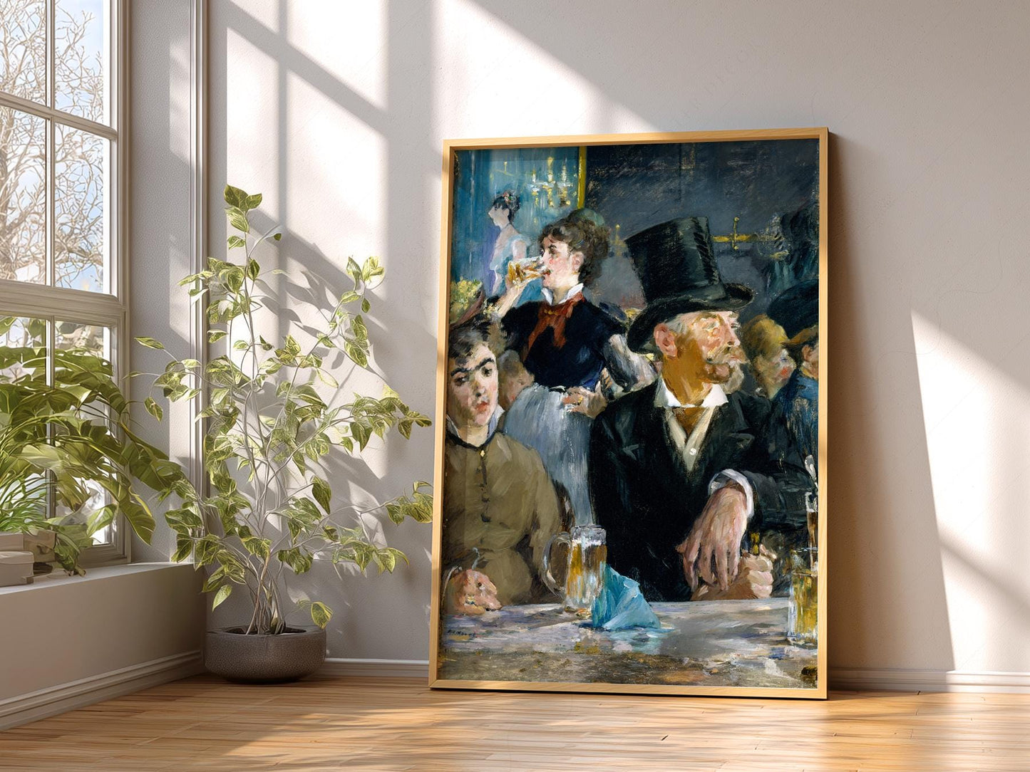 Edouard Manet At the Café Art Print – Impressionist – classic art print reproduction