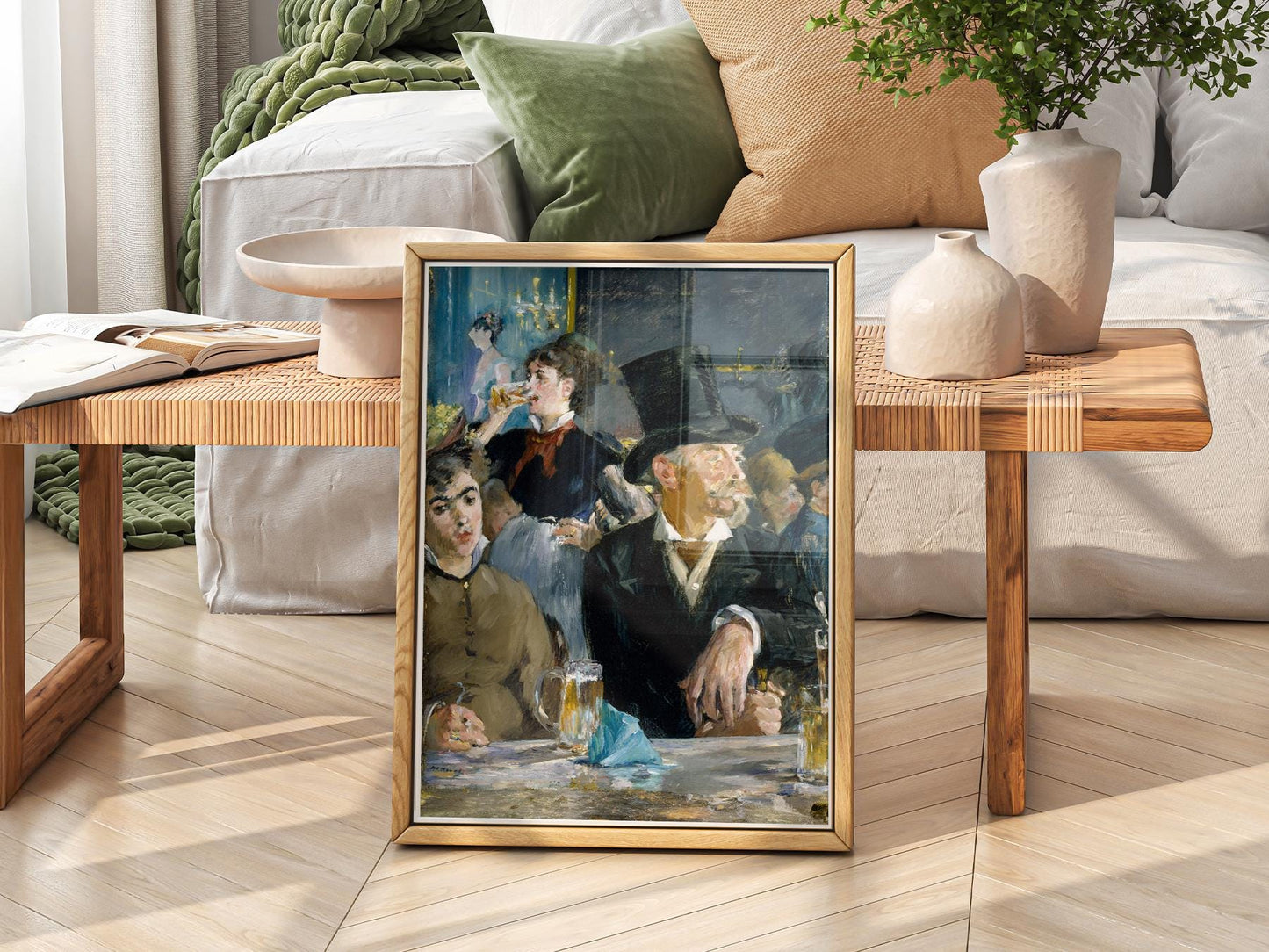 Edouard Manet At the Café Art Print – Impressionist – archival paper art print