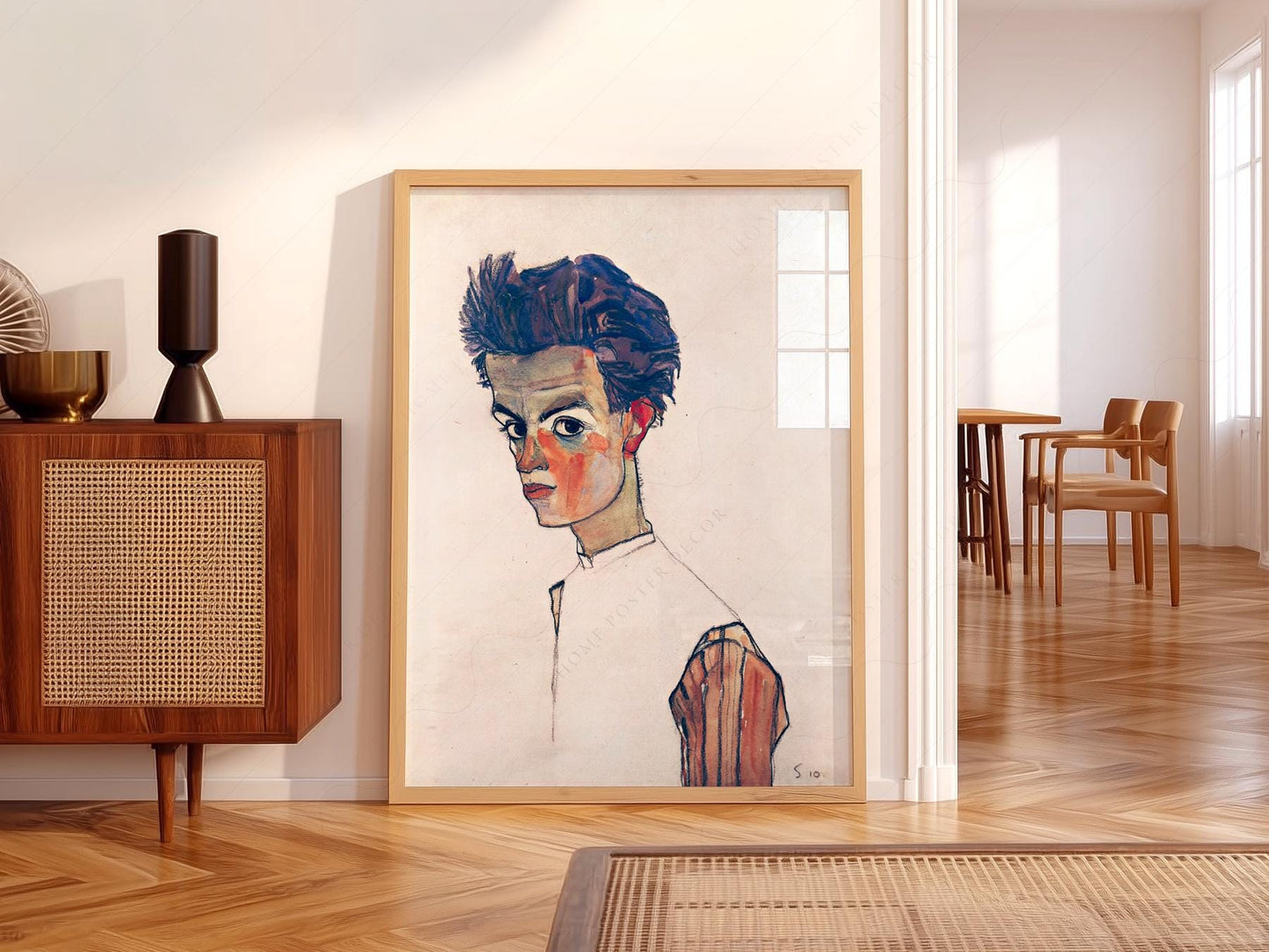 Egon Schiele Self-Portrait Art Print – Expressionist – fine art print wall decor