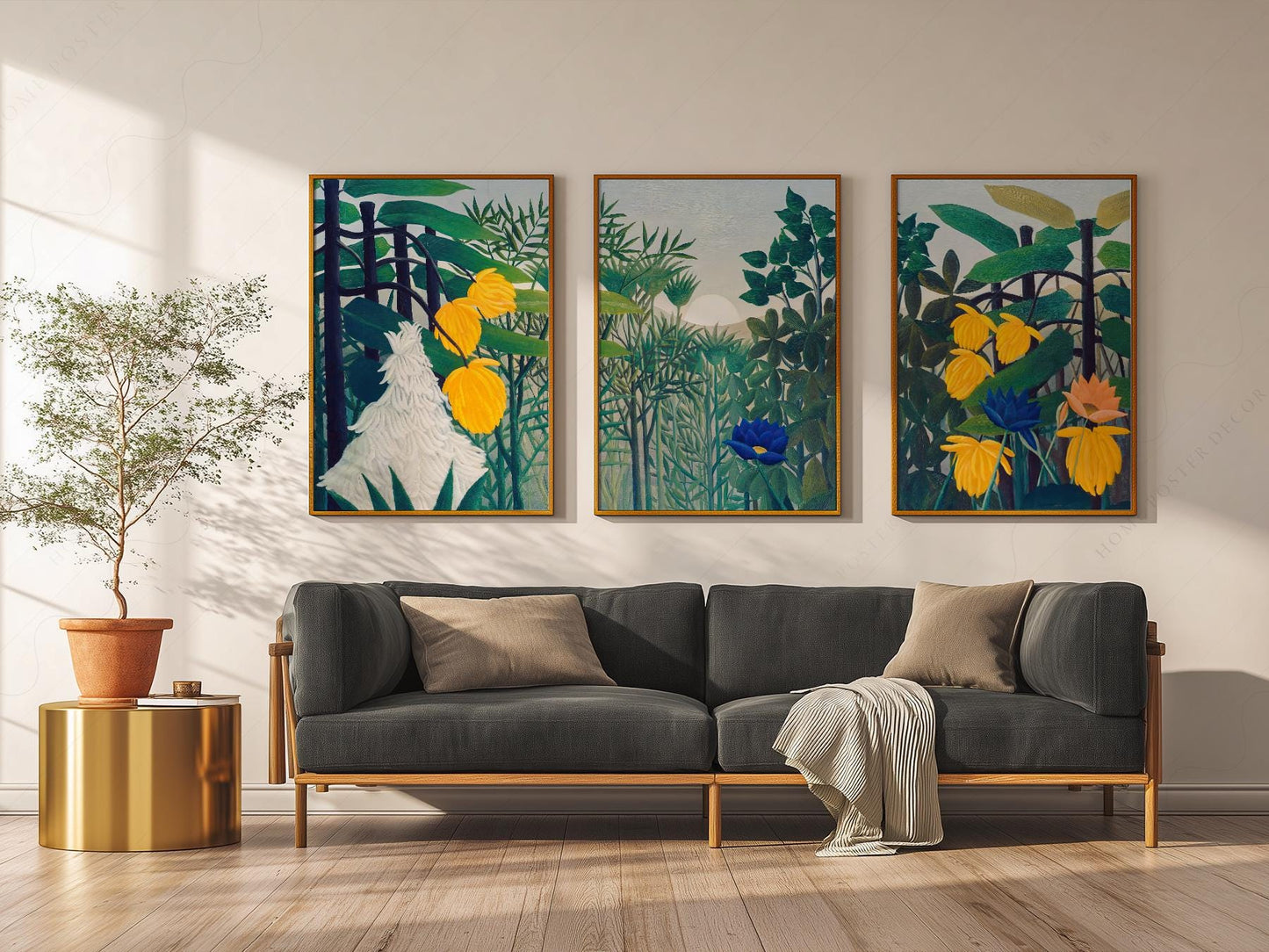 Henri Rousseau The Repast of the Lion Print Set – art poster for living room