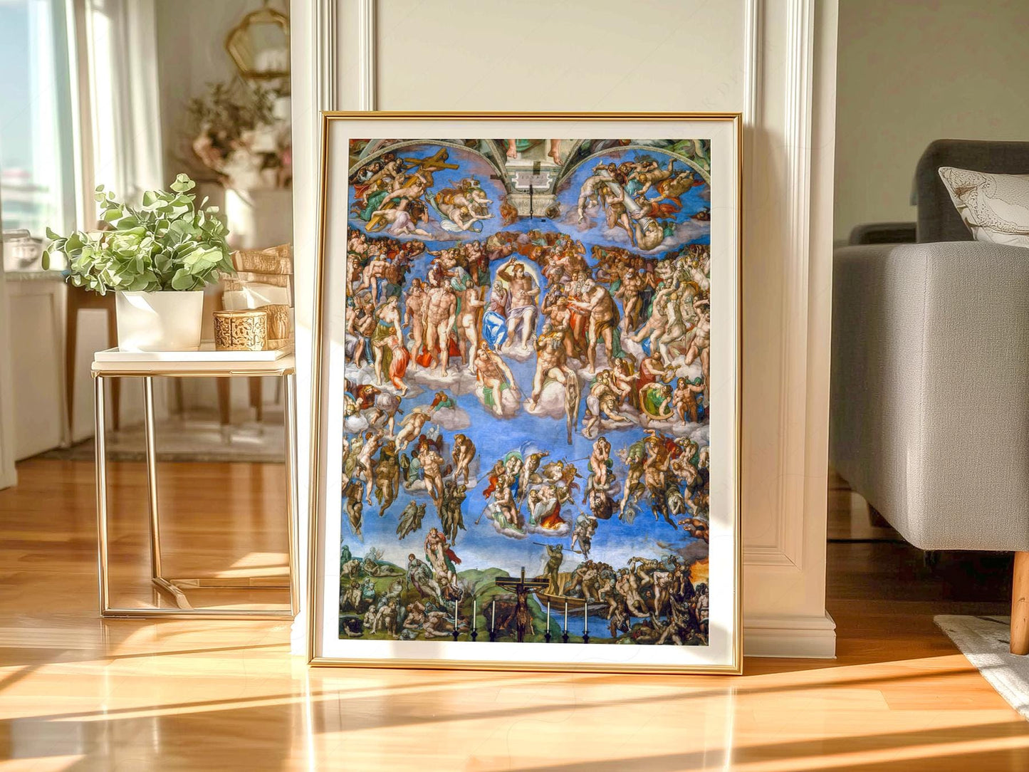 Michelangelo The Last Judgment Art Print – Renaissance – exhibition poster wall art