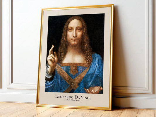 Leonardo da Vinci Salvator Mundi Art Print – fine art print wall decor