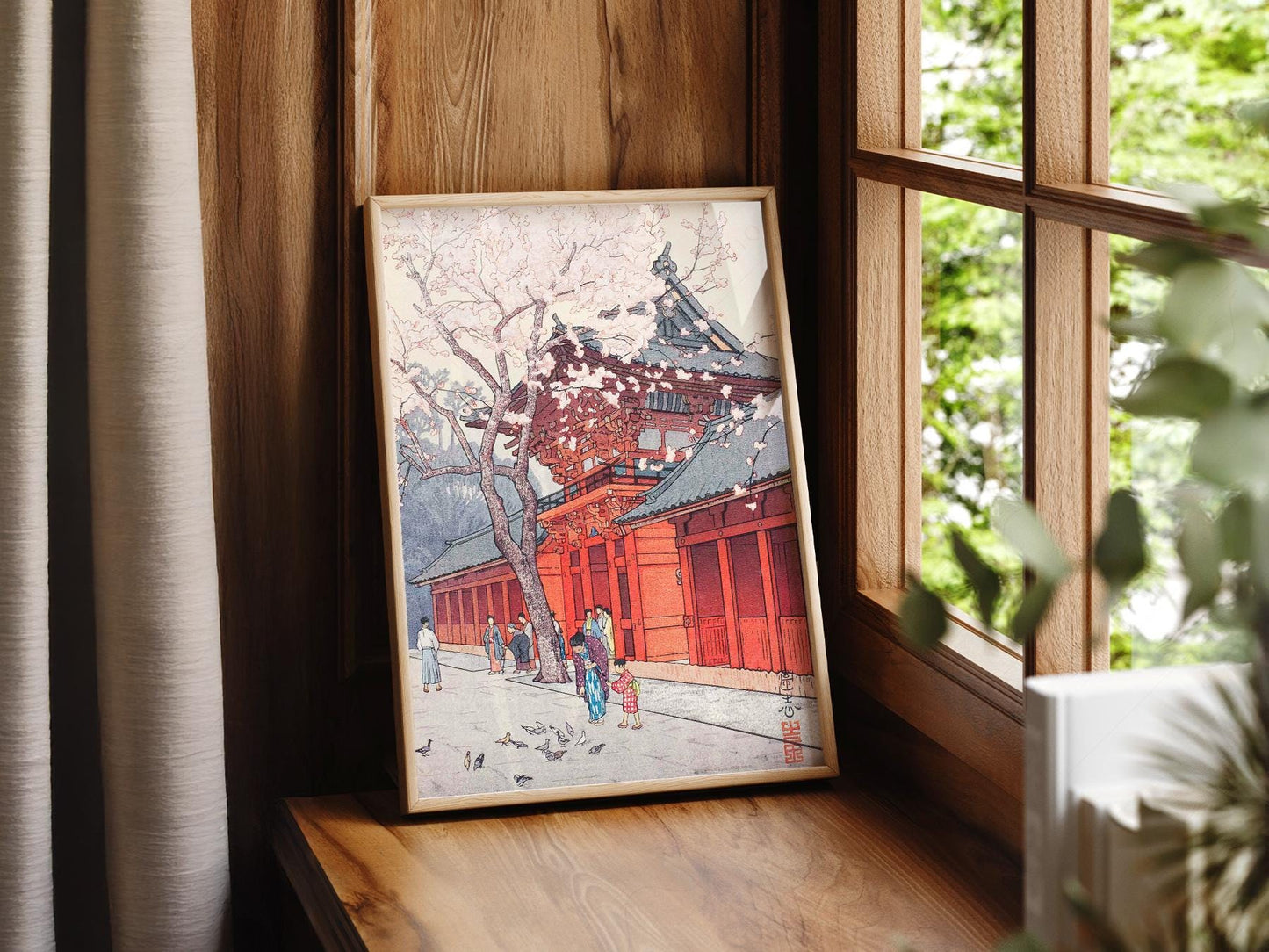Hiroaki Takahashi Cherry Blossom Temple Print – high quality art print