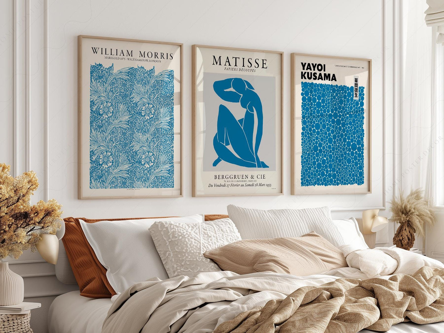 Matisse William Morris Kusama Blue Print Set – Gallery – classic art print reproduction