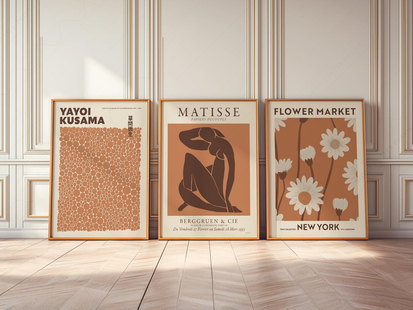 Matisse Kusama Flower Market Print Set – Neutral – high quality art print