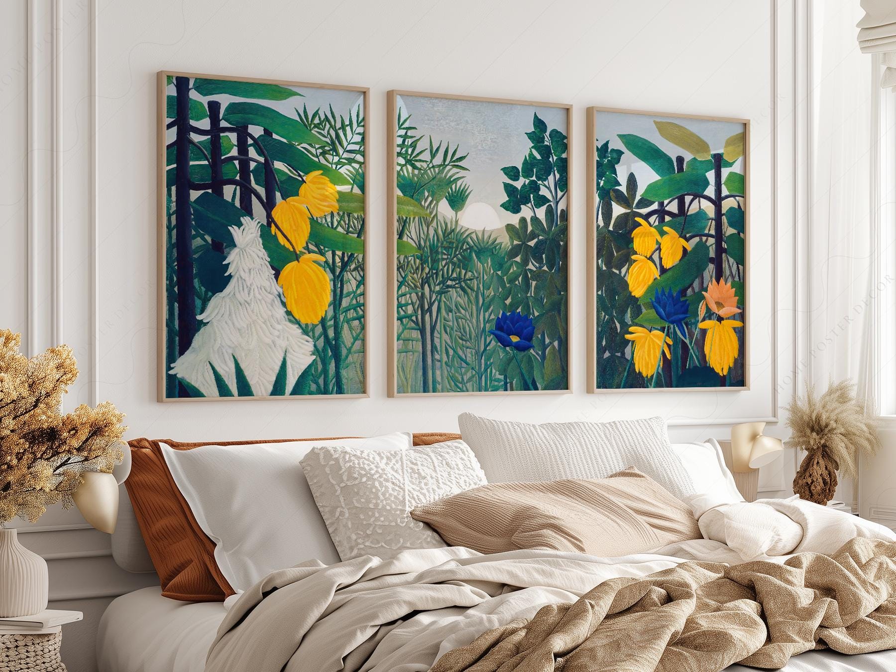 Henri Rousseau The Repast of the Lion Print Set – classic art print reproduction