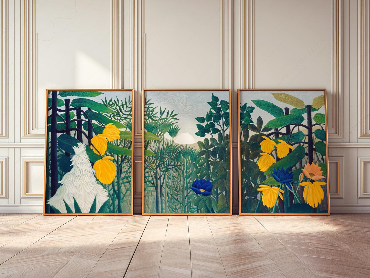 Henri Rousseau The Repast of the Lion Print Set – fine art wall poster