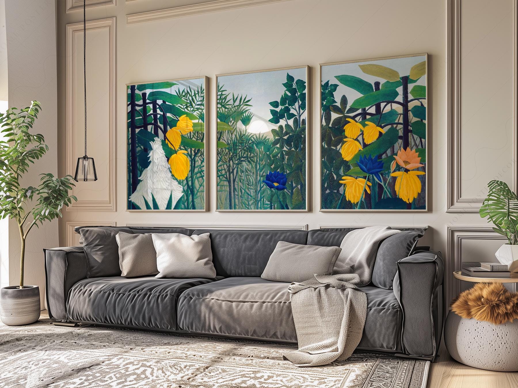 Henri Rousseau The Repast of the Lion Print Set – high quality art print