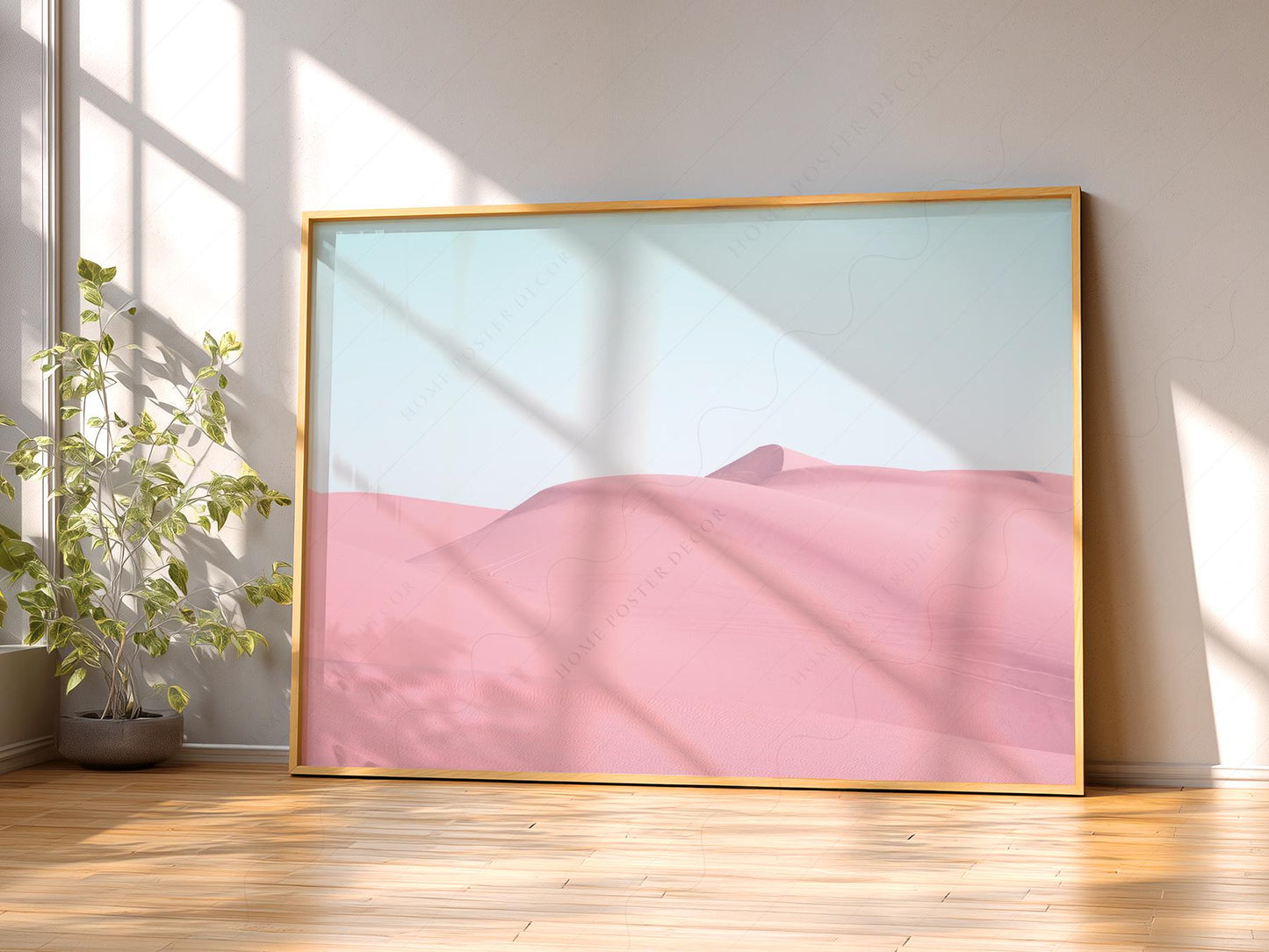 Pink Sand Dunes Print – Minimalist Desert Landscape – fine art print wall decor