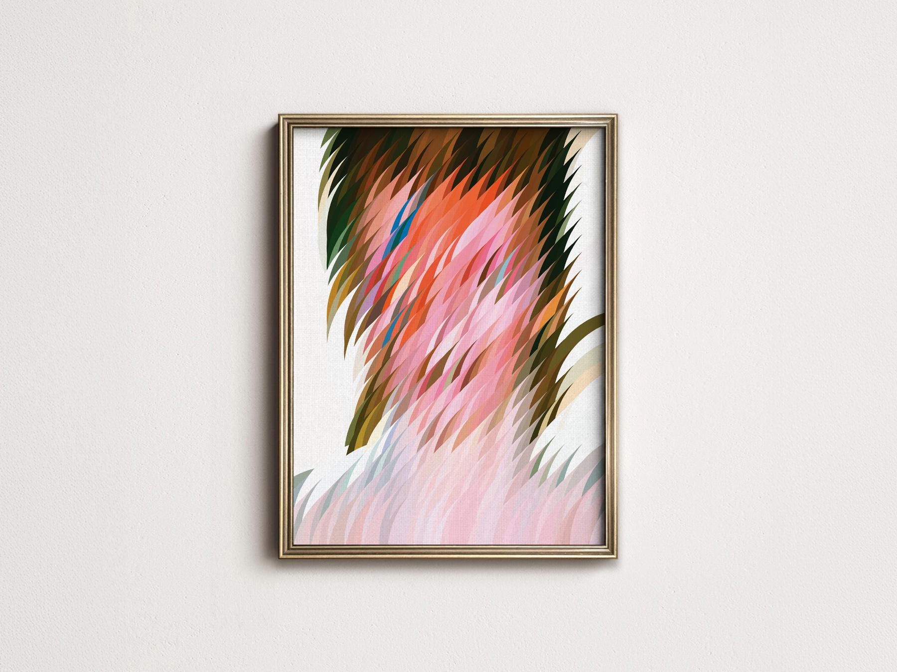 Abstract Geometric Art Print – Colorful Modern Wall – exhibition poster wall art