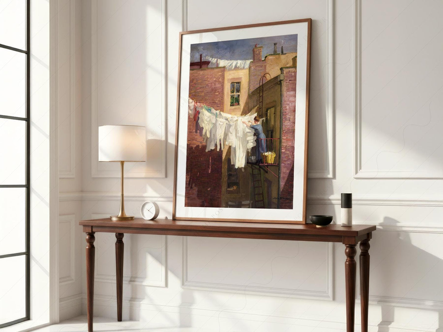 John Sloan A Woman's Work Art Print – Vintage New York – high quality art print