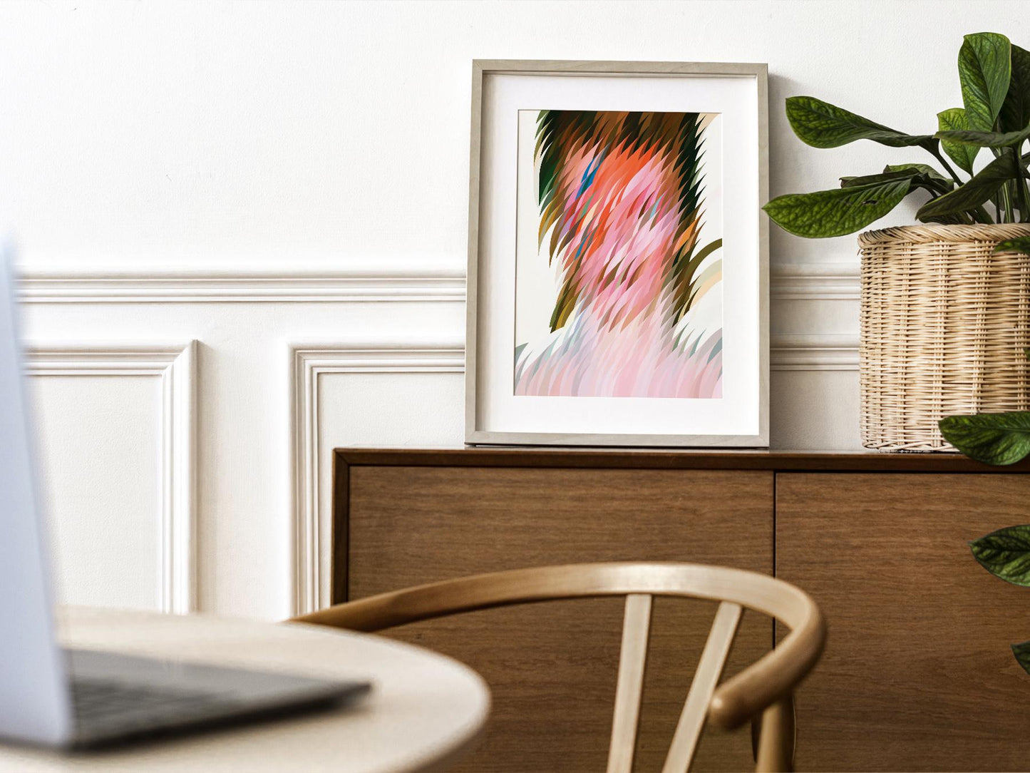 Abstract Geometric Art Print – Colorful Modern Wall – art poster for living room