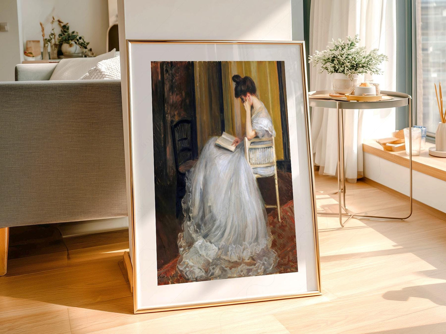 Jacques Émile Blanche The Reader Art Print – Dark – museum quality art print