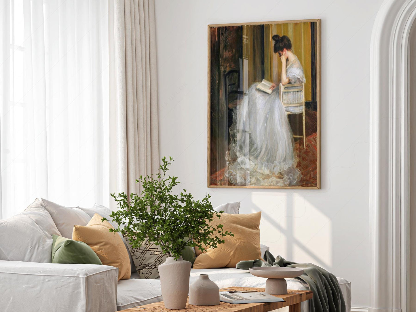 Jacques Émile Blanche The Reader Art Print – Dark – exhibition poster wall art