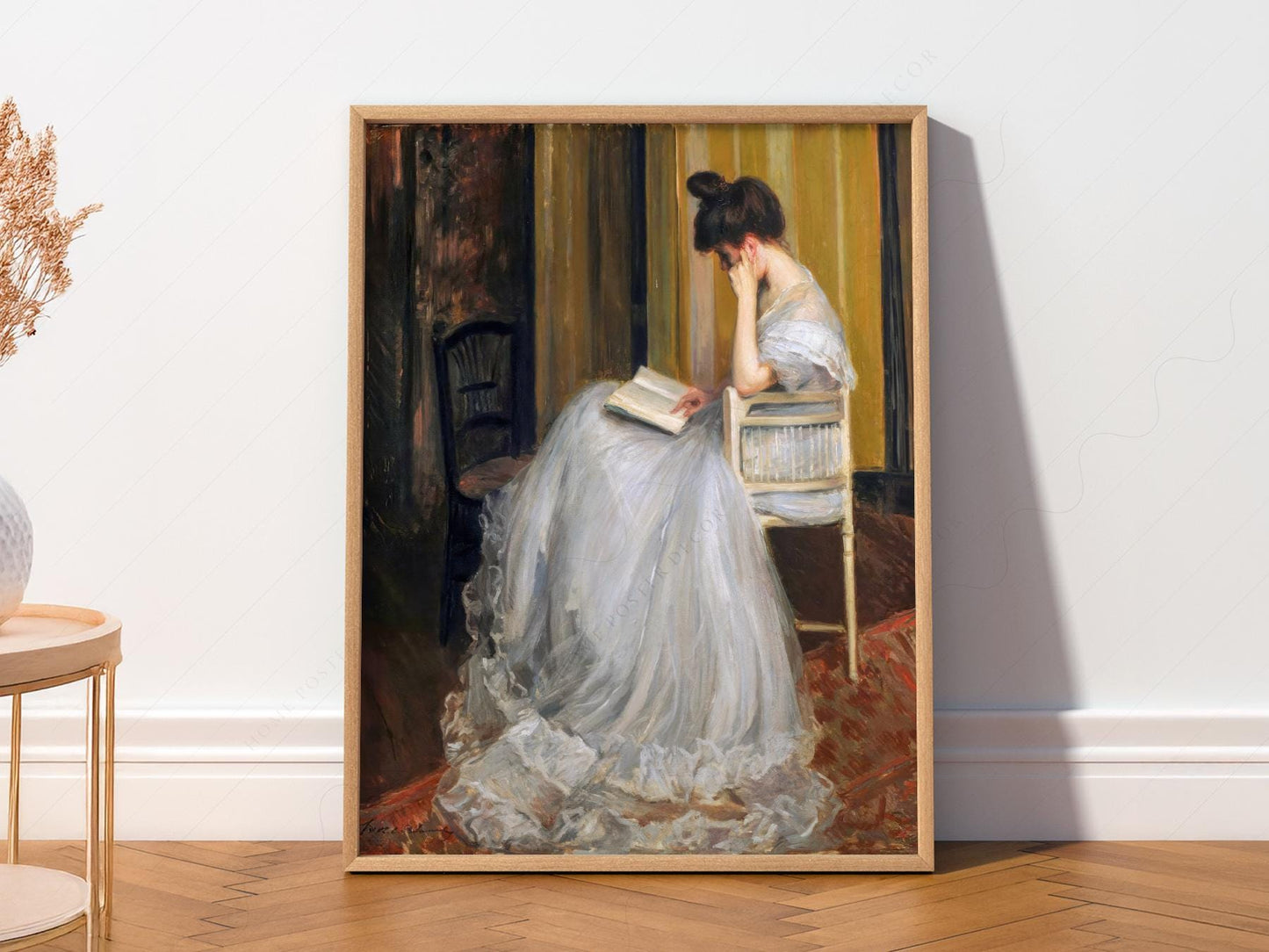 Jacques Émile Blanche The Reader Art Print – Dark – fine art wall poster