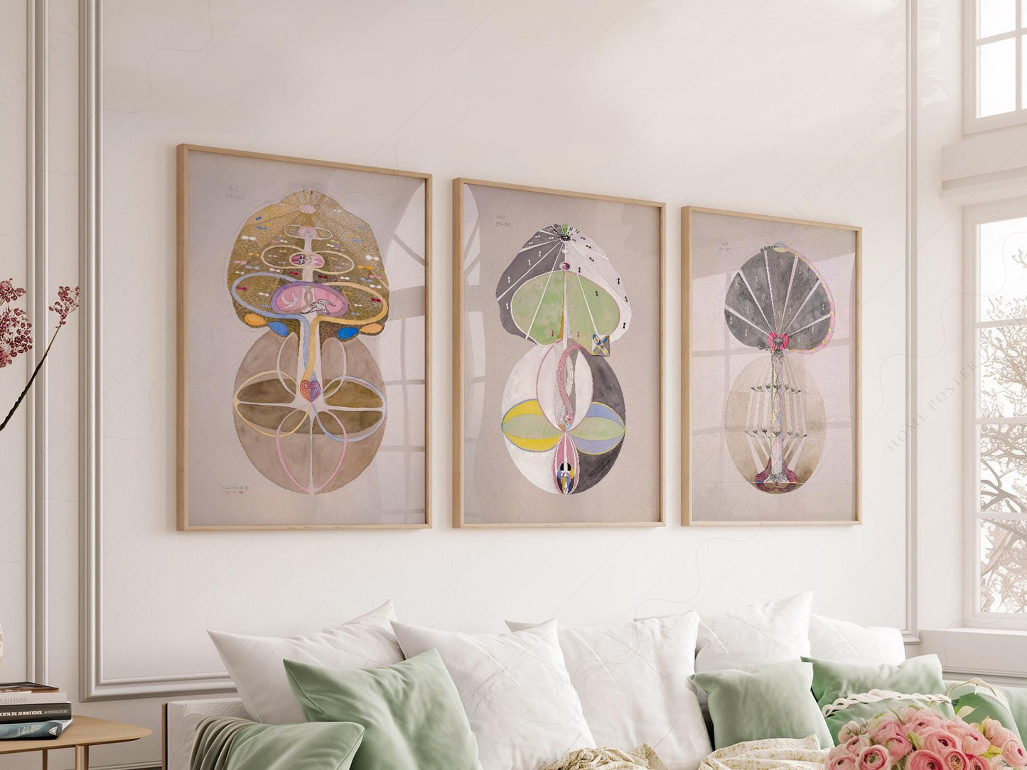 Hilma af Klint The Ten Largest Set of 3 Prints – museum quality art print