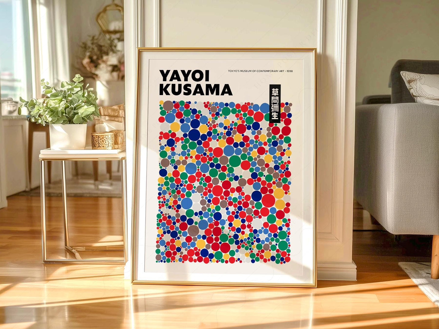 Yayoi Kusama Polka Dot Art Print – Colorful Japanese – fine art wall poster