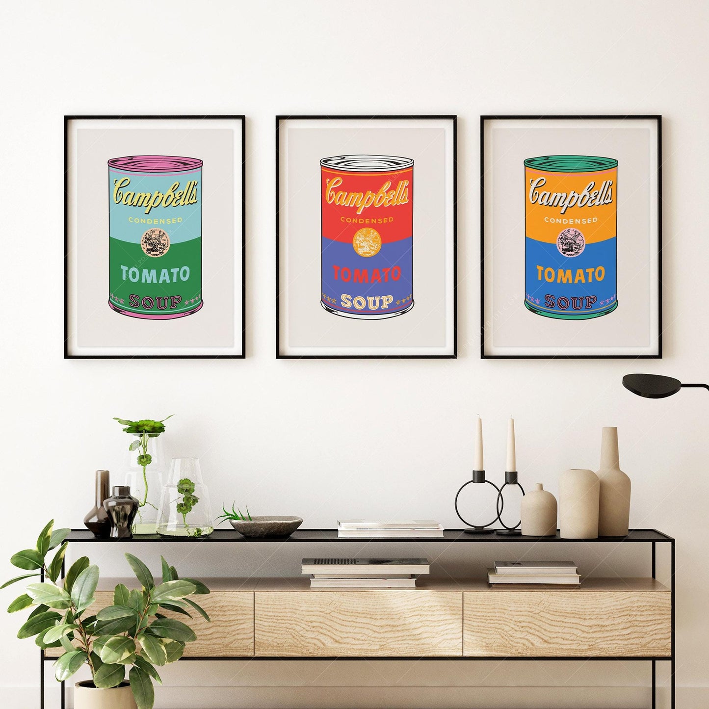 Andy Warhol Campbell's Soup Cans Print Set – Pop Art – classic art print reproduction