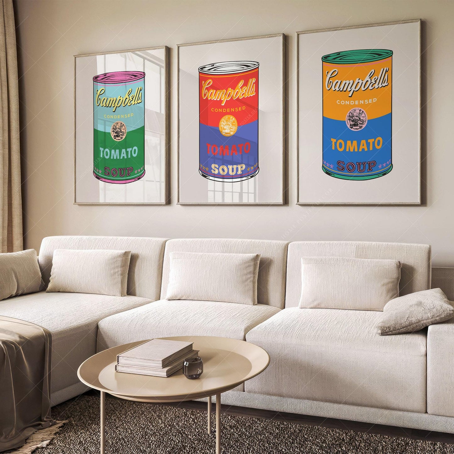 Andy Warhol Campbell's Soup Cans Print Set – Pop Art – high quality art print