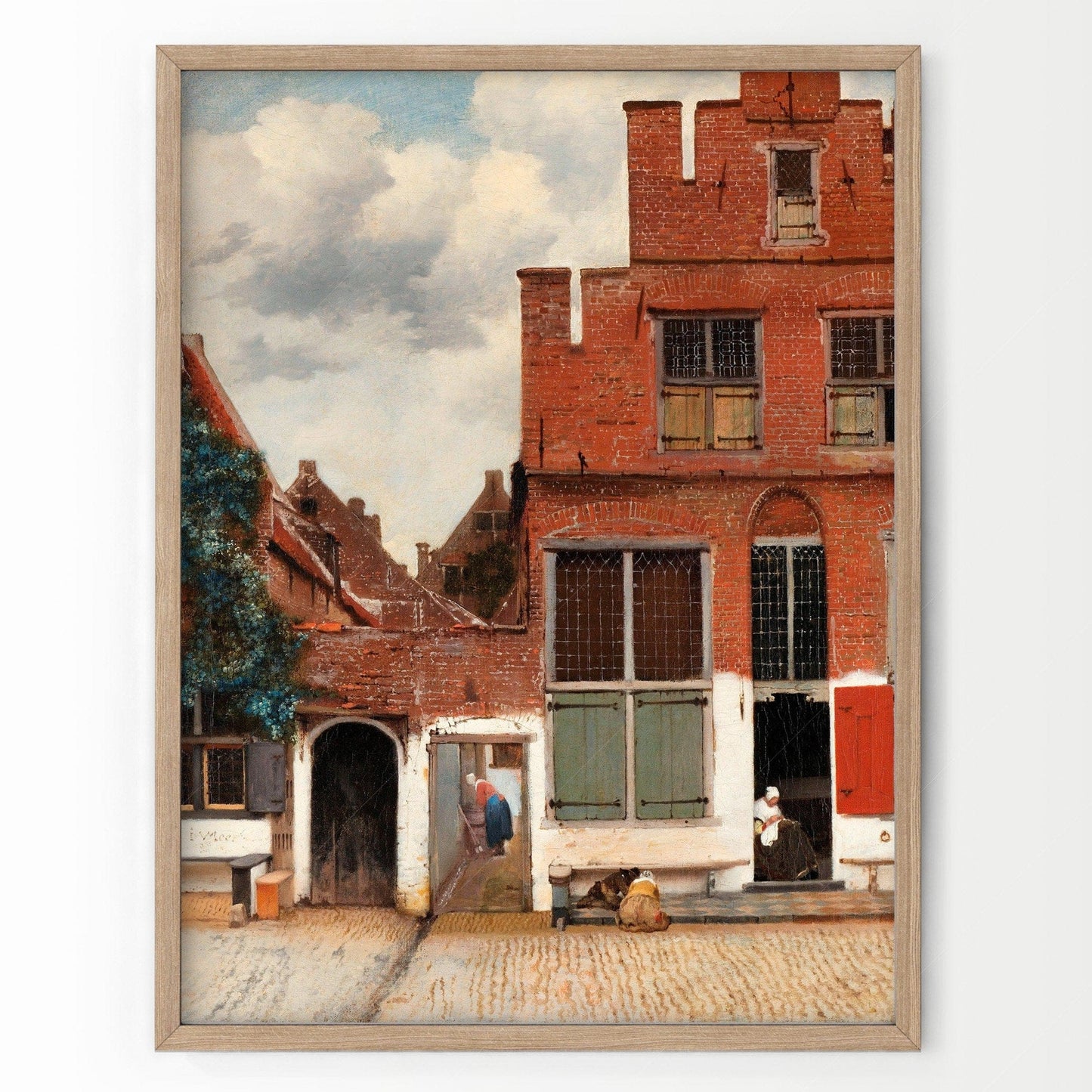 Home Poster Decor Single Johannes Vermeer, The Little Street, Vermeer Print, Vermeer Poster, Classic Paintings, Museum Quality Print