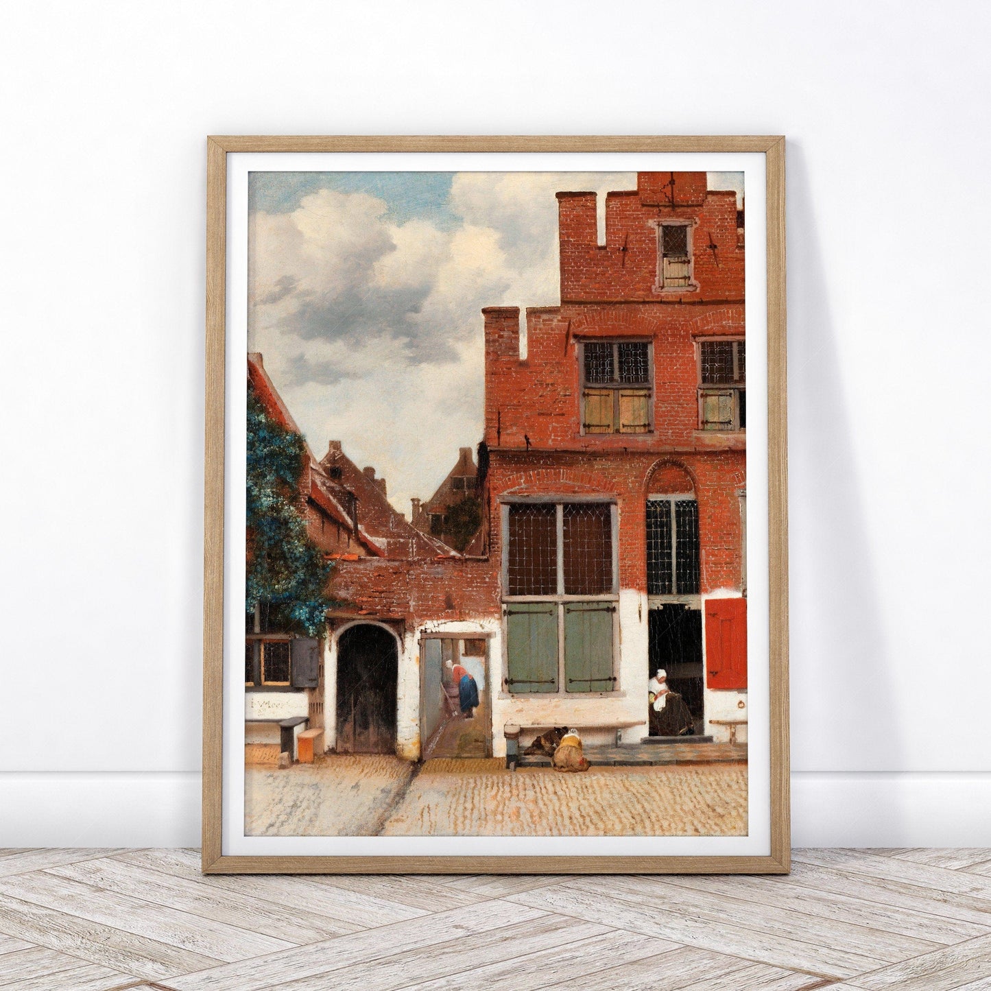 Home Poster Decor Single Johannes Vermeer, The Little Street, Vermeer Print, Vermeer Poster, Classic Paintings, Museum Quality Print