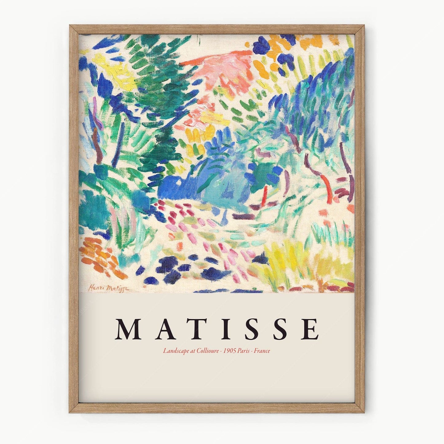 Home Poster Decor Landscape at coulliere by Henri Matisse, Exhibition Poster, Mid Century Moder Decor