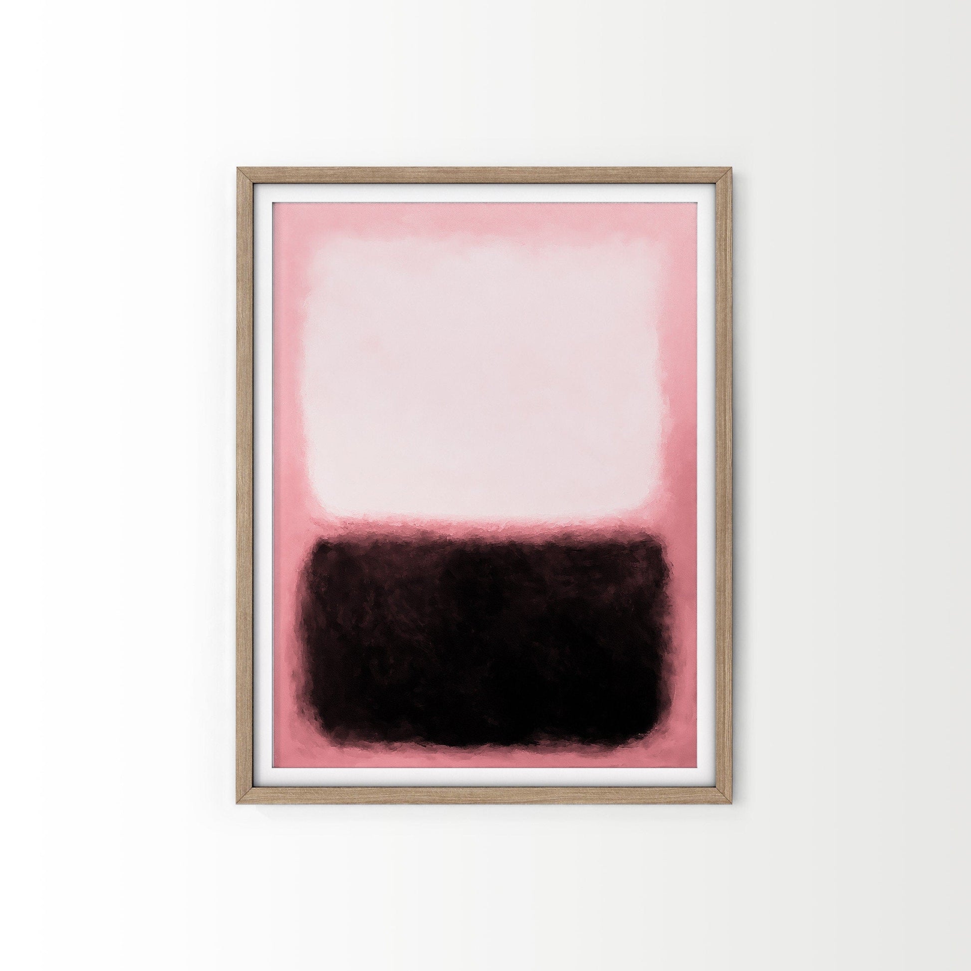 Home Poster Decor Single Mark Rothko Poster, Rothko Wall Art, Exhibition print, Guggenheim Museum, Art Exhibition, Museum art poster, Black Pink Wall Art