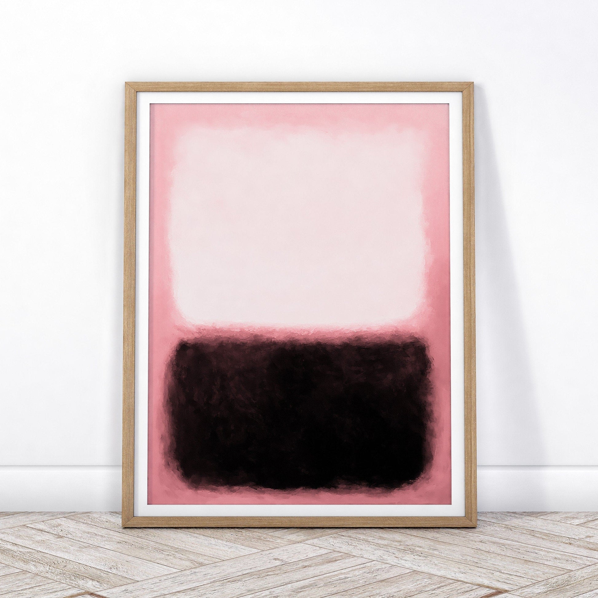 Home Poster Decor Single Mark Rothko Poster, Rothko Wall Art, Exhibition print, Guggenheim Museum, Art Exhibition, Museum art poster, Black Pink Wall Art