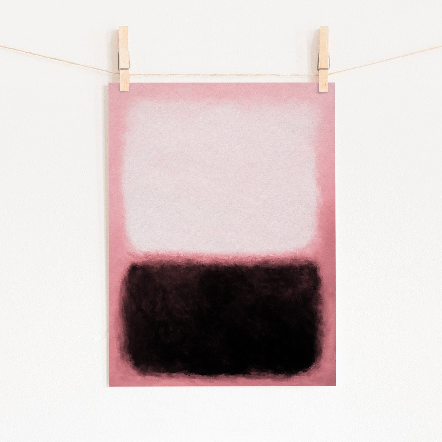 Home Poster Decor Single Mark Rothko Poster, Rothko Wall Art, Exhibition print, Guggenheim Museum, Art Exhibition, Museum art poster, Black Pink Wall Art