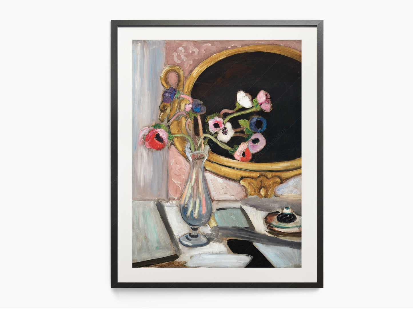 Henri Matisse, Black Mirror Print, Fine Art Print