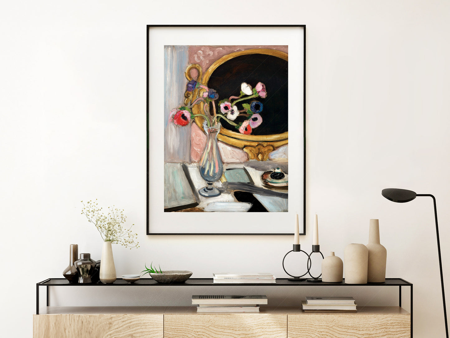 Henri Matisse, Black Mirror Print, Fine Art Print