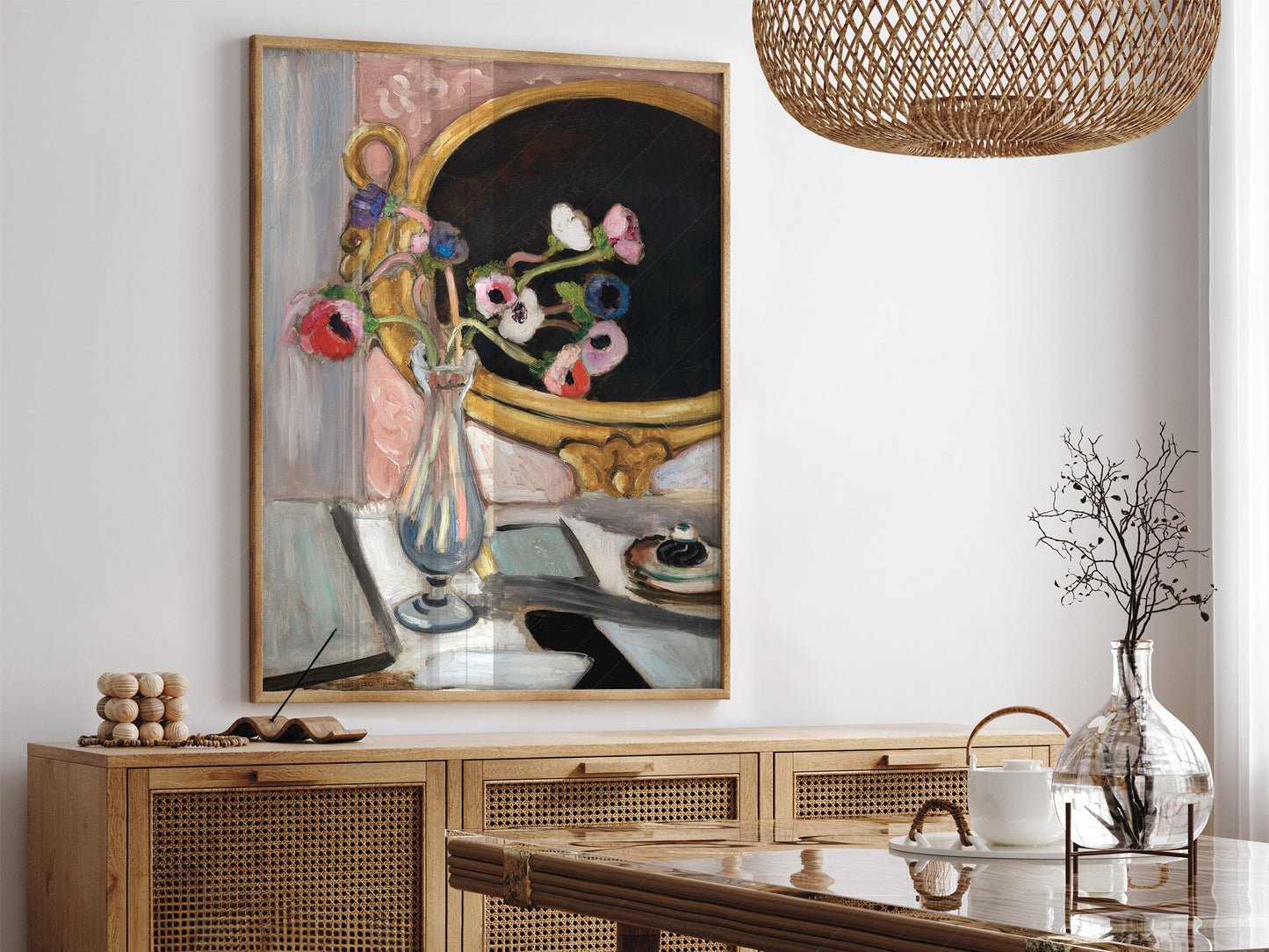 Henri Matisse, Black Mirror Print, Fine Art Print