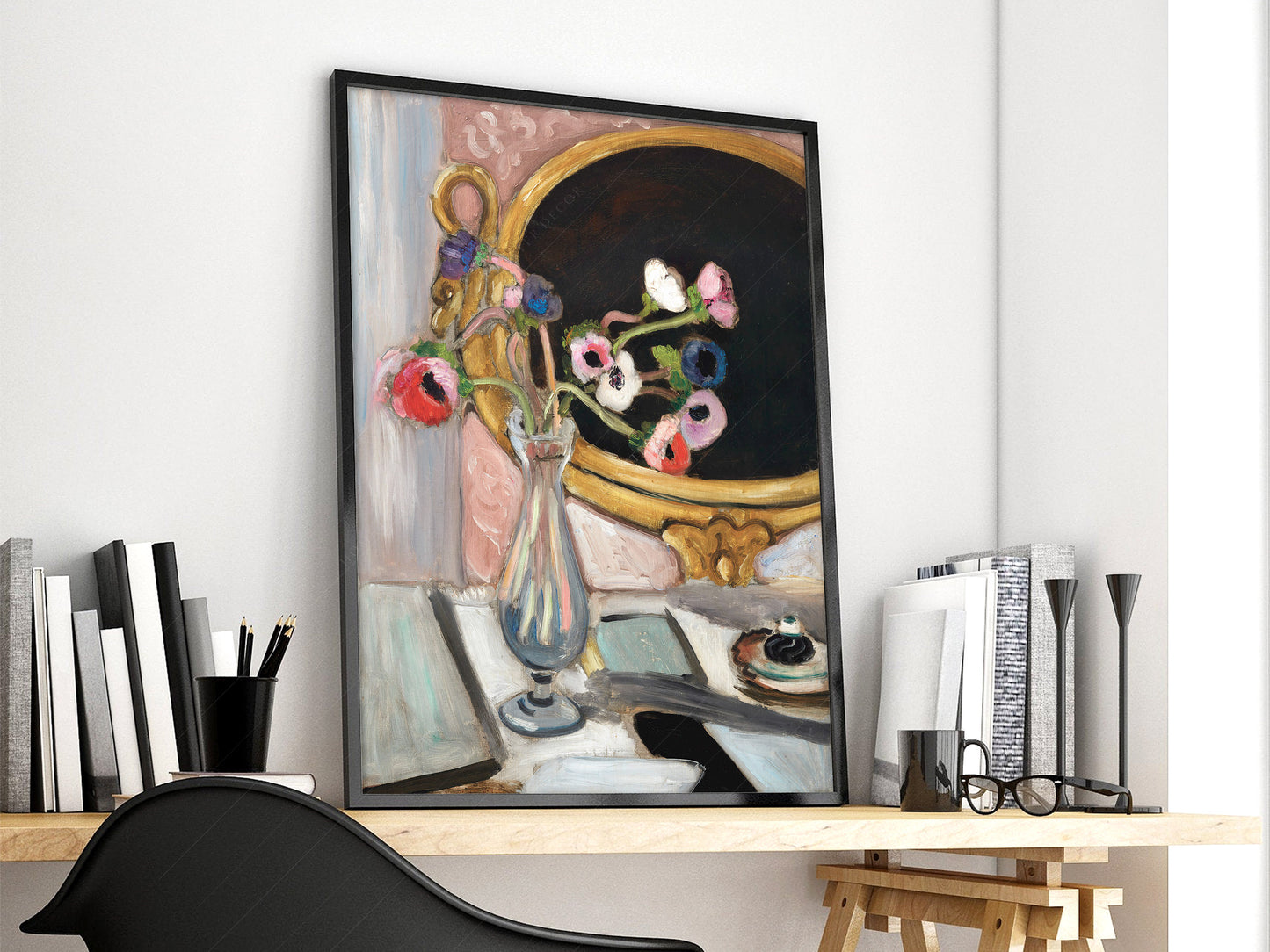 Henri Matisse, Black Mirror Print, Fine Art Print