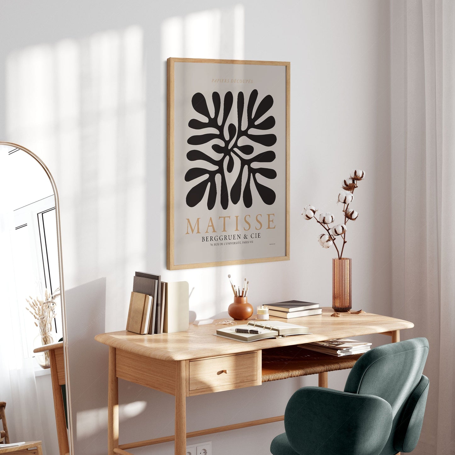 Home Poster Decor Matisse The Cut Outs, Mid Century Modern,