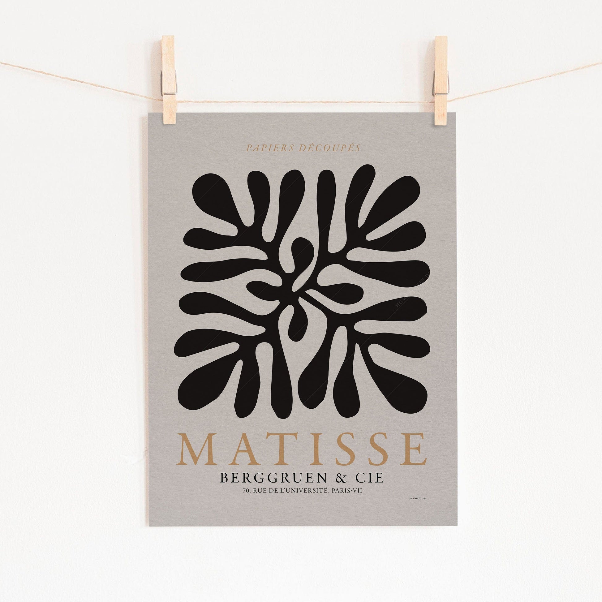 Home Poster Decor Matisse The Cut Outs, Mid Century Modern,