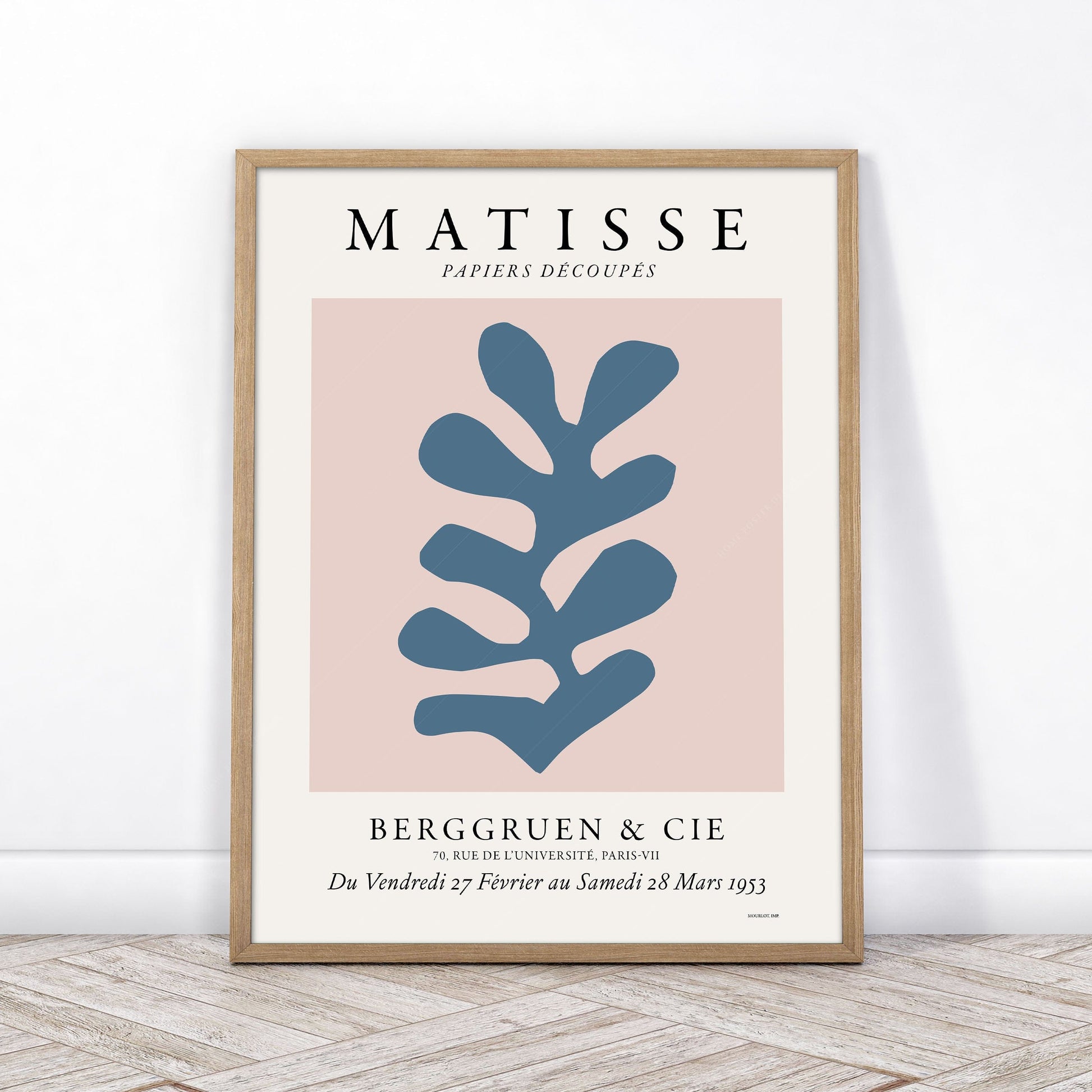 Home Poster Decor Matisse The Cut Outs, Mid Century Modern Art, Pink Wall Art