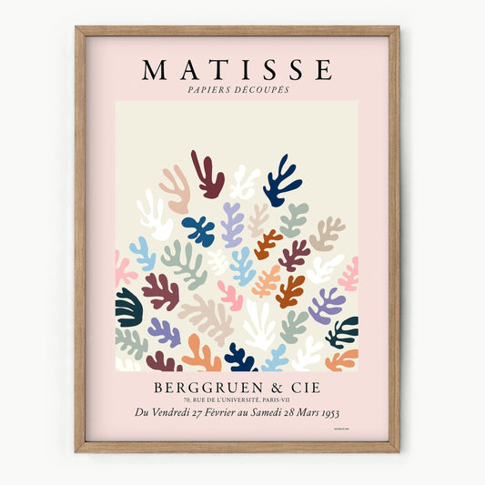 Henri Matisse Single Matisse The Cut Outs, Mid Century Modern Art, Pink Wall Art