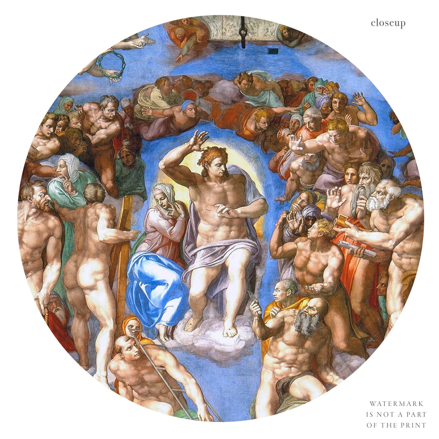 Home Poster Decor Single Michelangelo Buonarroti, The Last Judgment, Famous painting, Creation of Adam, Sistine Chapel Vatican, Wedding Gift, Religious Spiritual Art