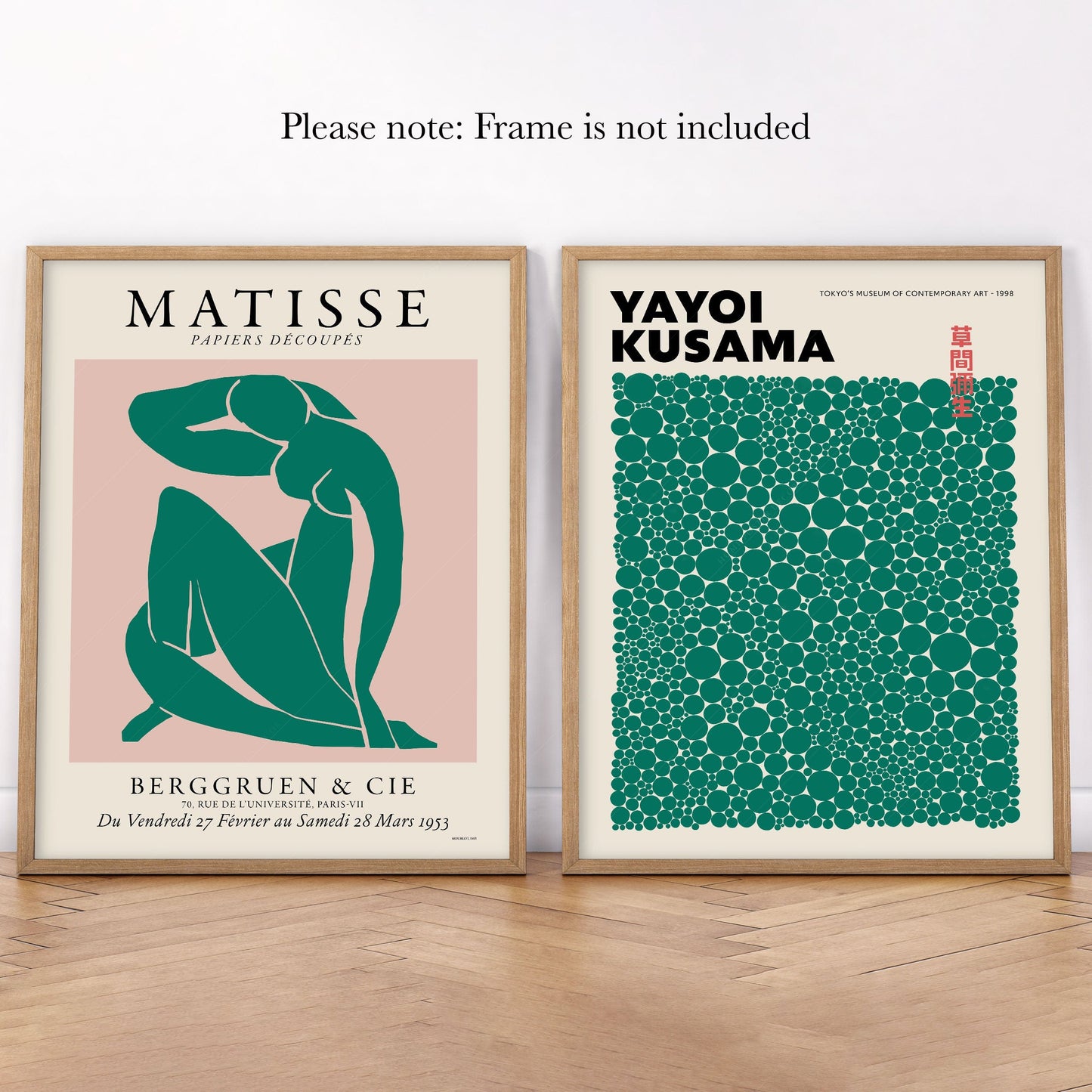 Home Poster Decor Modern Galley Wall, Henri Matisse, Yayoi Kusama Dots