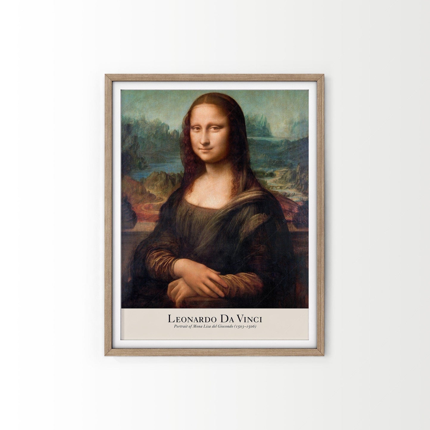 Home Poster Decor Single Mona Lisa Poster, Leonardo da Vinci,  Renaissance Painting, Famous Art, Mona Lisa Print, Gift Idea, Da Vinci Wall Art, Wedding Gift