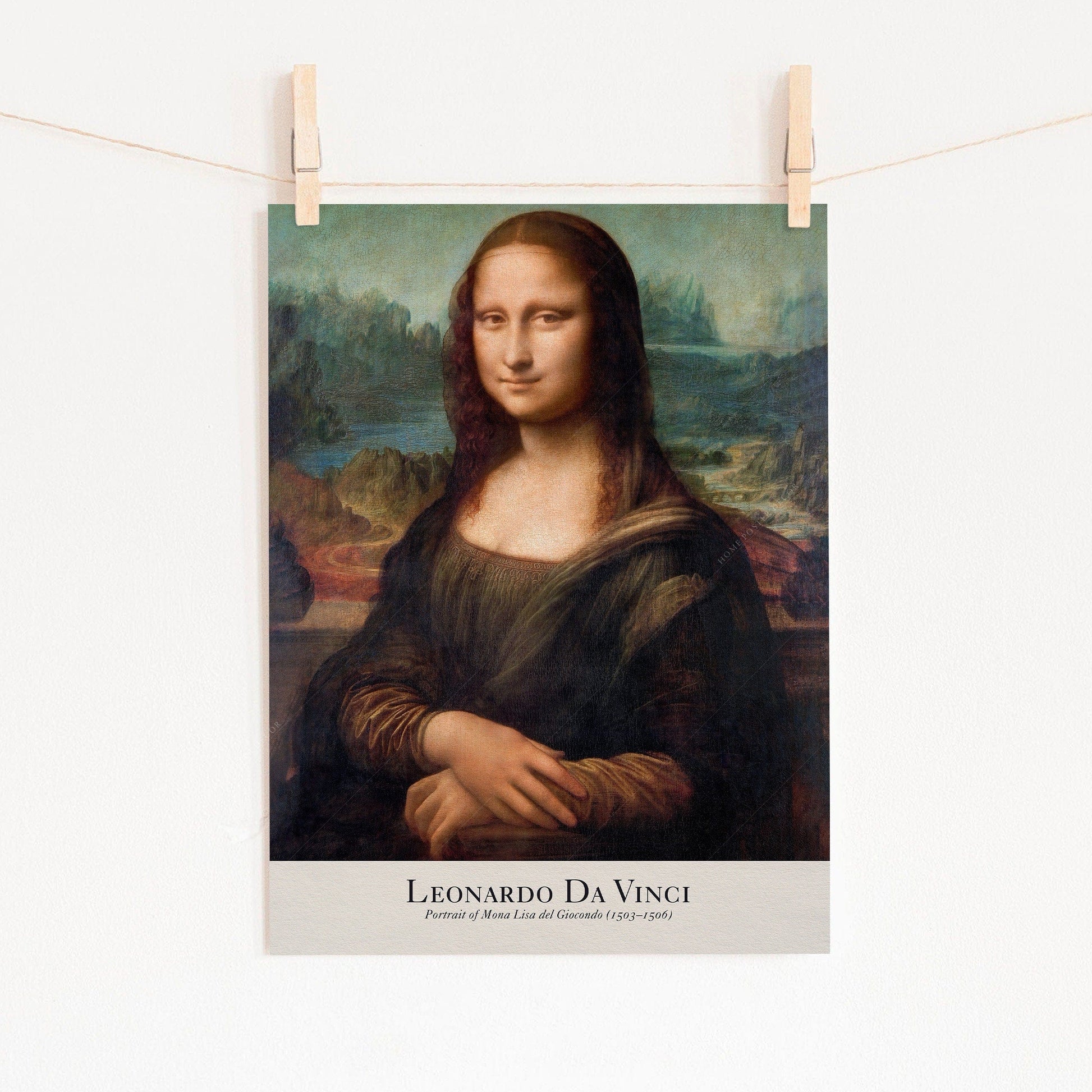 Home Poster Decor Single Mona Lisa Poster, Leonardo da Vinci,  Renaissance Painting, Famous Art, Mona Lisa Print, Gift Idea, Da Vinci Wall Art, Wedding Gift