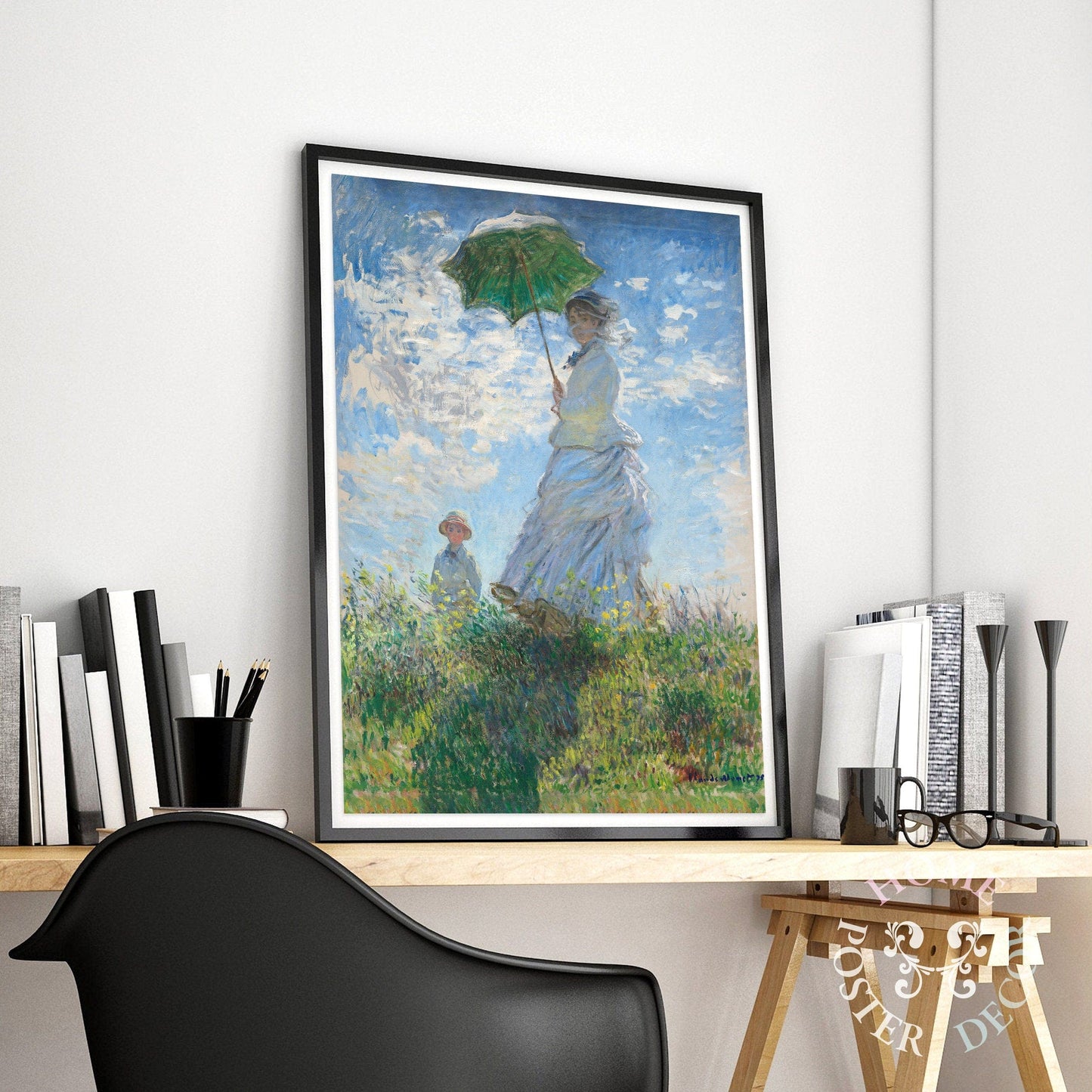 Claude Monet Single Monet Art Print, Impressionism Art, Anniversary Gift, Madame Monet and Her Son, Nature Wall Art, Bedroom Wall Art, Woman with a Parasol