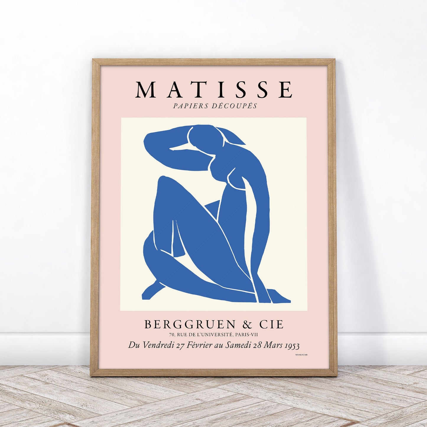 Home Poster Decor Nude Blue by Henri Matisse, Minimalist Wall Art, Gift Idea