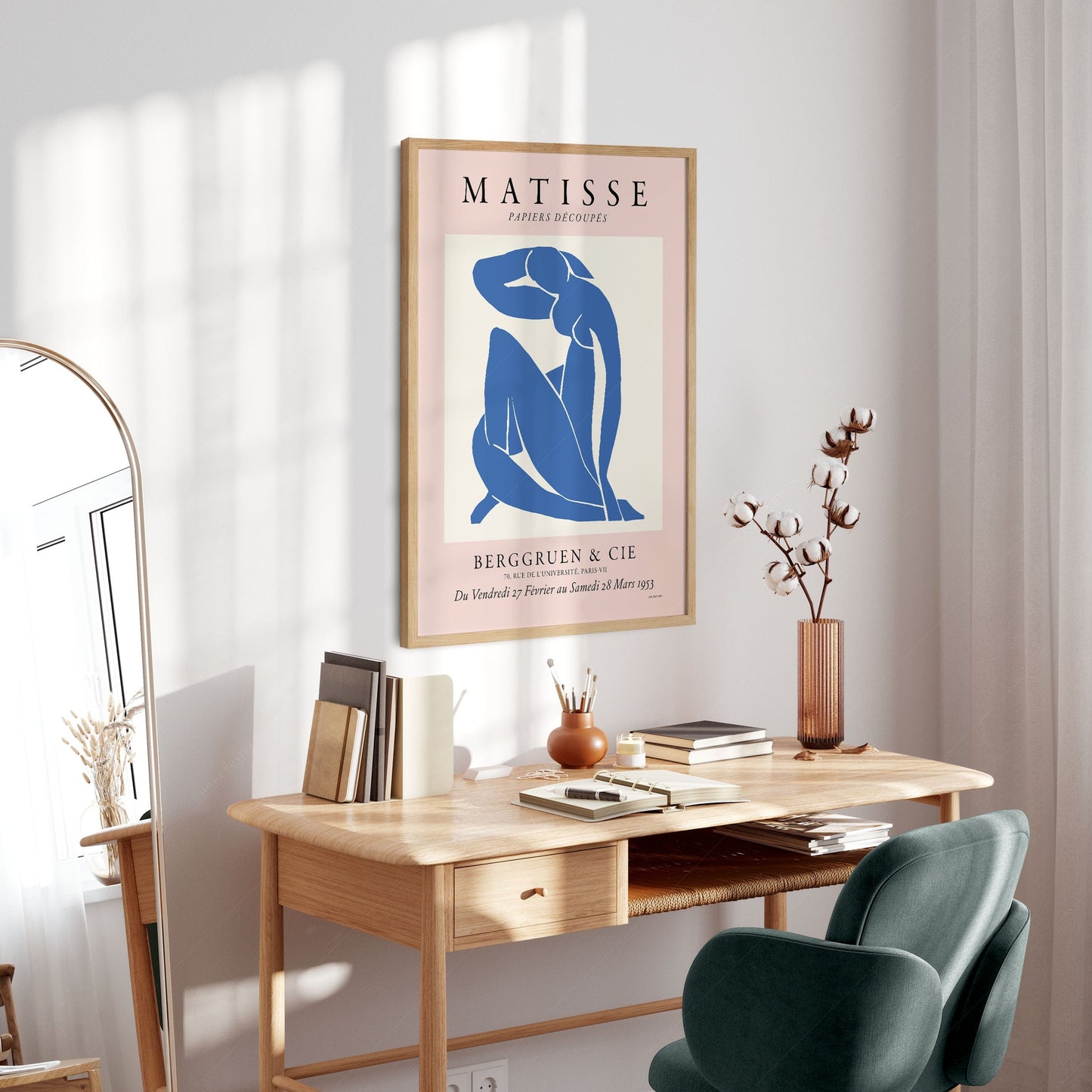 Home Poster Decor Nude Blue by Henri Matisse, Minimalist Wall Art, Gift Idea