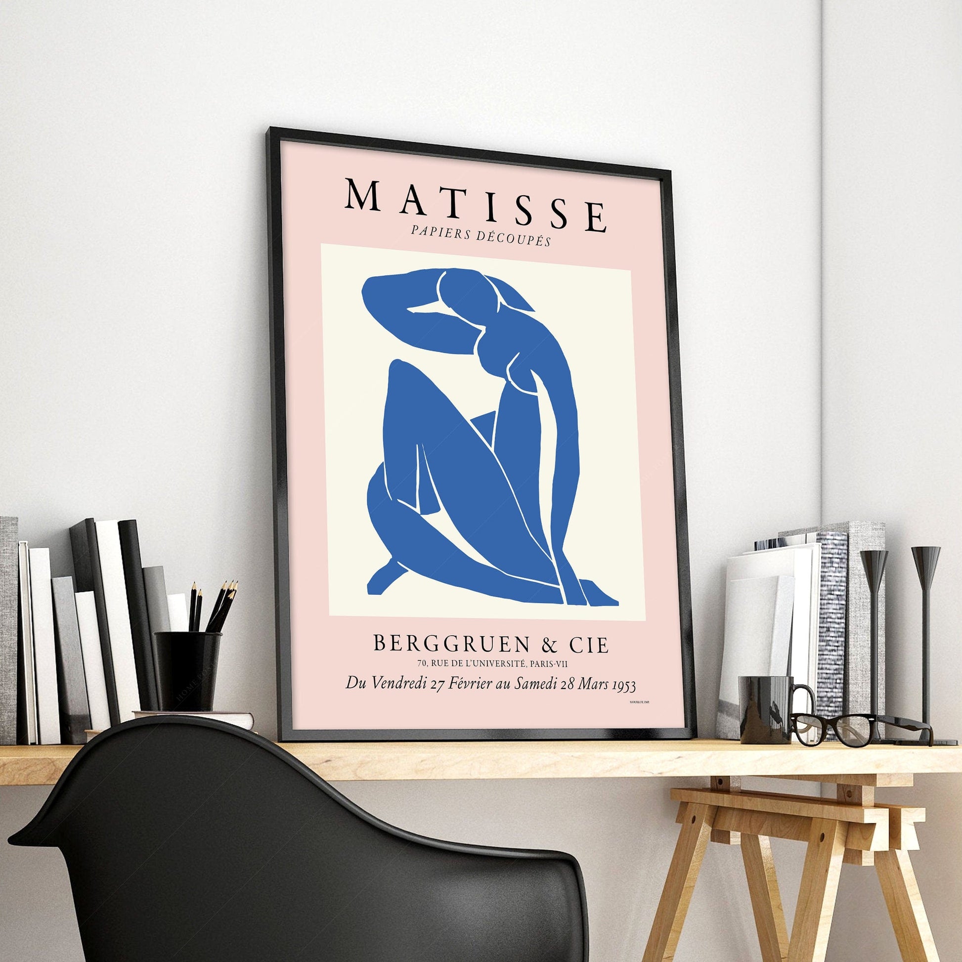 Home Poster Decor Nude Blue by Henri Matisse, Minimalist Wall Art, Gift Idea