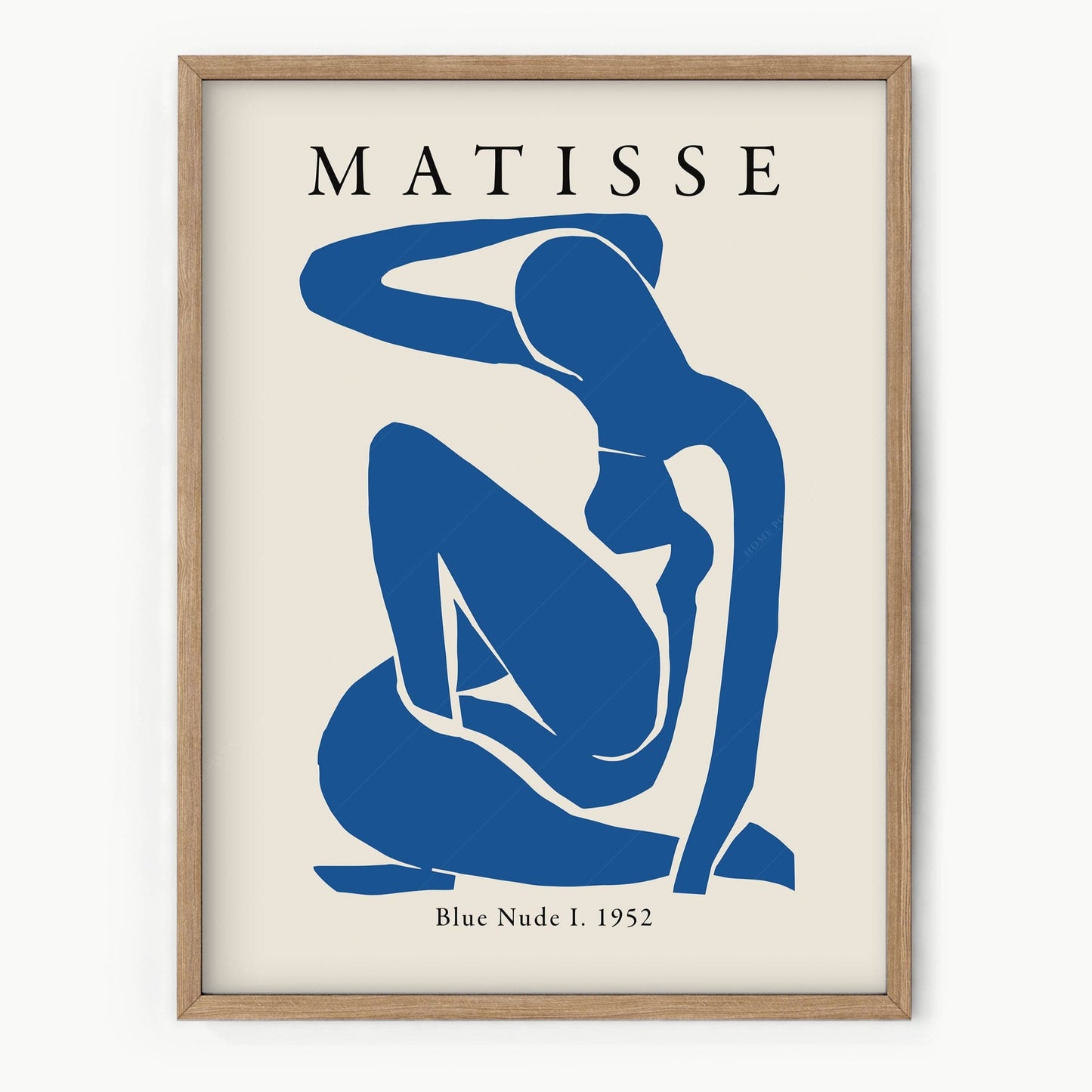 Home Poster Decor Nude Blue by Henri Matisse, Minimalist Wall Art, Mid Century Modern