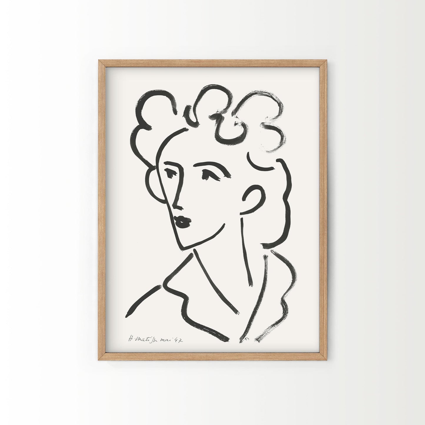 Home Poster Decor Nude Blue by Henri Matisse, Minimalist Wall Art, Mid Century Modern