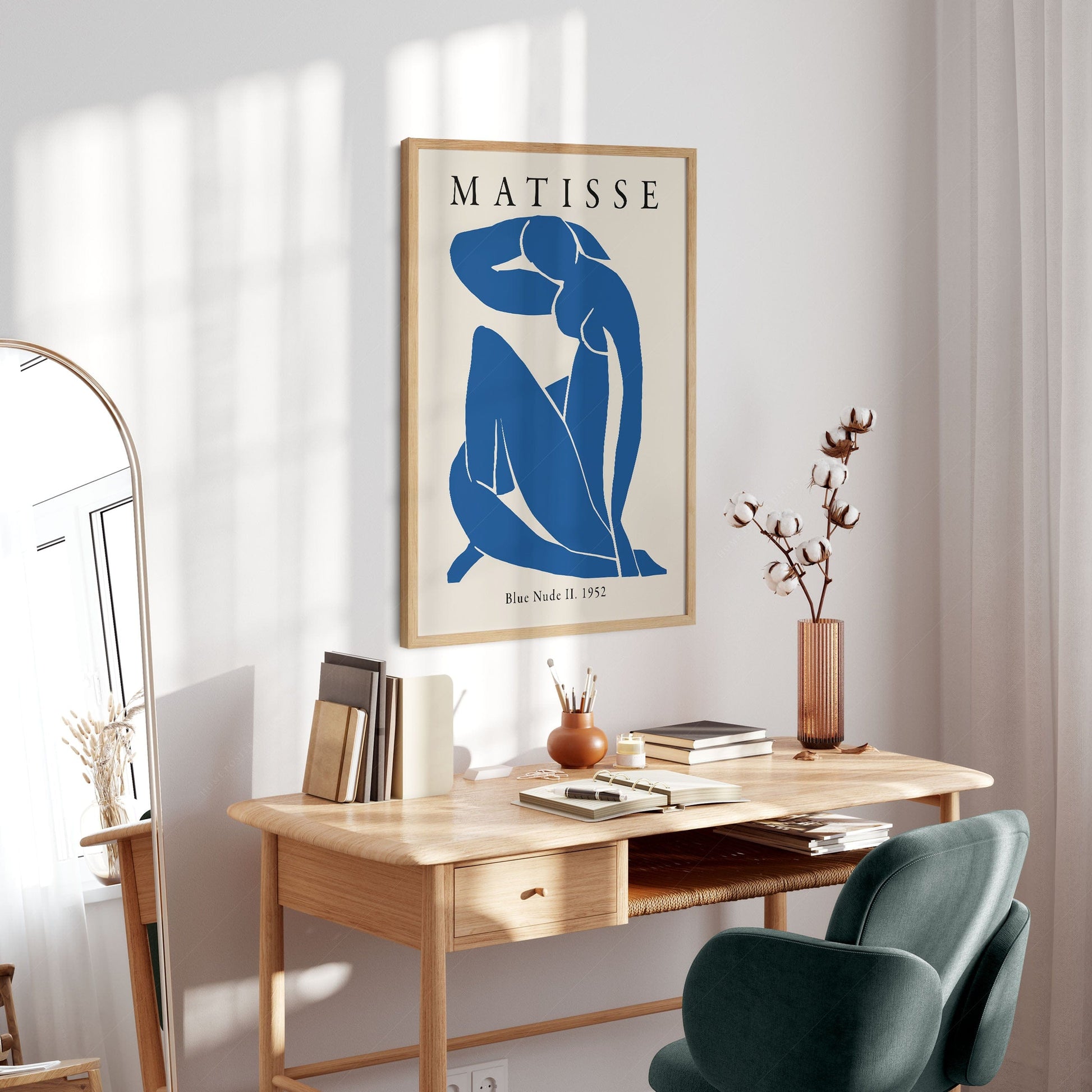 Home Poster Decor Nude Blue by Henri Matisse, Minimalist Wall Art, Mid Century Modern